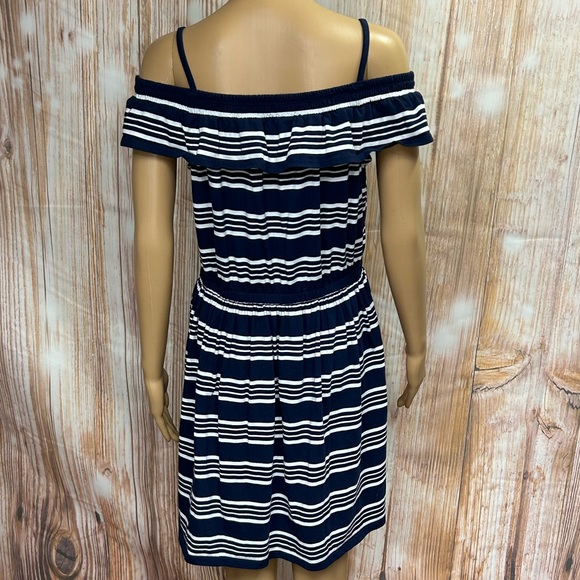 Nautica Girls Striped Jersey Blouson Dress - Picture 5 of 10